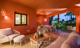 Prestigieux appartement avec jardin à vendre dans un complexe balnéaire de première ligne sur le nouveau Golden Mile entre Marbella et le centre d'Estepona 56645 