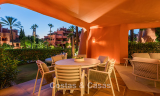 Prestigieux appartement avec jardin à vendre dans un complexe balnéaire de première ligne sur le nouveau Golden Mile entre Marbella et le centre d'Estepona 56646 