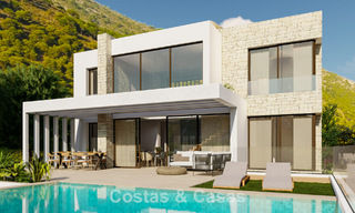 Villa de luxe à haute performance énergétique sur plan à vendre avec vue panoramique sur la mer à Mijas, Costa del Sol 56245 
