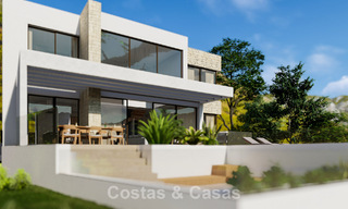 Villa de luxe à haute performance énergétique sur plan à vendre avec vue panoramique sur la mer à Mijas, Costa del Sol 56246 