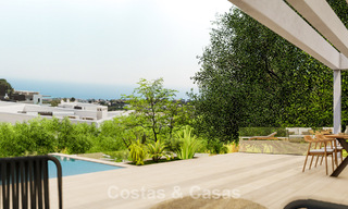 Villa de luxe à haute performance énergétique sur plan à vendre avec vue panoramique sur la mer à Mijas, Costa del Sol 56250 