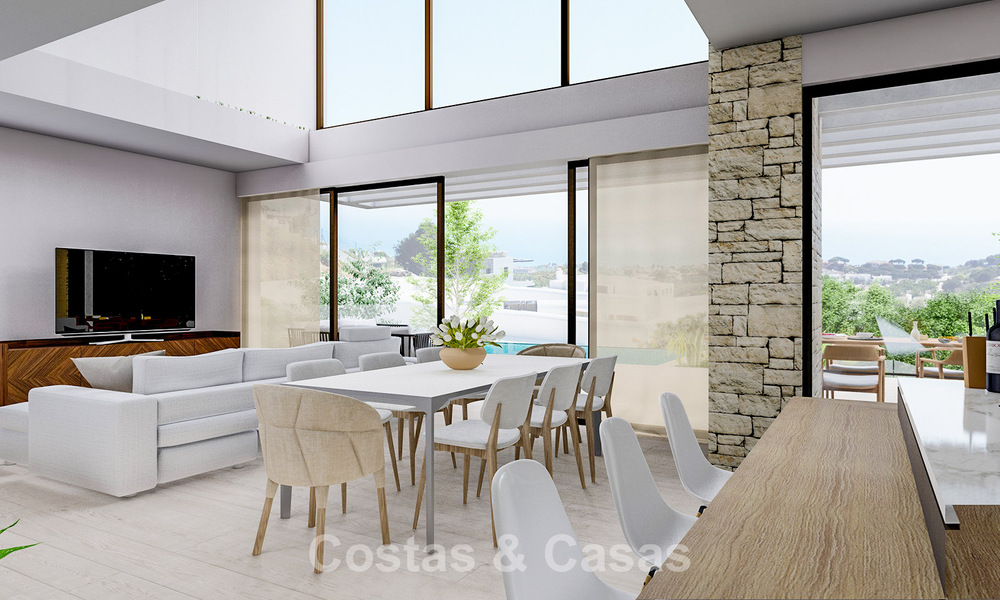 Villa de luxe à haute performance énergétique sur plan à vendre avec vue panoramique sur la mer à Mijas, Costa del Sol 56254