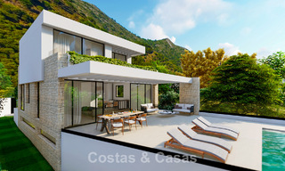 Villa de luxe durable hors plan à vendre avec magnifique vue sur la mer à Mijas, Costa del Sol 56260 
