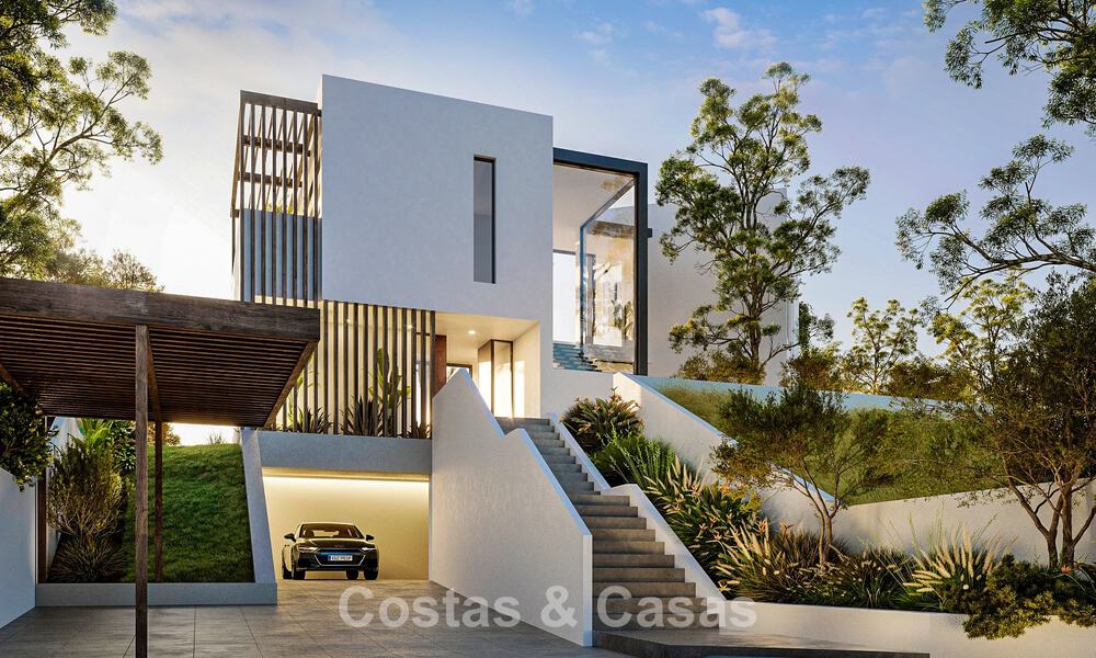 Villa de standing sur plan à vendre avec vue panoramique sur la mer à Mijas, Costa del Sol 56265