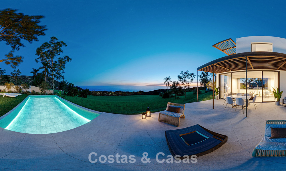 Villa de standing sur plan à vendre avec vue panoramique sur la mer à Mijas, Costa del Sol 56268