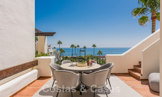 Penthouse de luxe à vendre dans un complexe fermé en front de mer avec une vue magnifique sur la mer sur le nouveau Golden Mile entre Marbella et Estepona 56986 