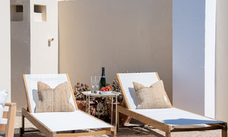 Superbe penthouse en première ligne de plage à vendre avec vue panoramique sur la mer à quelques minutes du centre d'Estepona 56883 