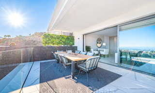 Appartement de charme à vendre avec vue panoramique sur la mer, dans un complexe fermé sur les colline s de Marbella - Benahavis 57745 