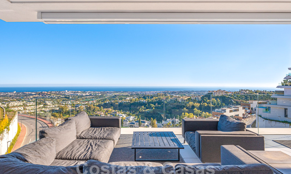 Appartement de charme à vendre avec vue panoramique sur la mer, dans un complexe fermé sur les colline s de Marbella - Benahavis 57769