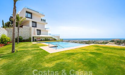 Appartement de charme à vendre avec vue panoramique sur la mer, dans un complexe fermé sur les colline s de Marbella - Benahavis 57776