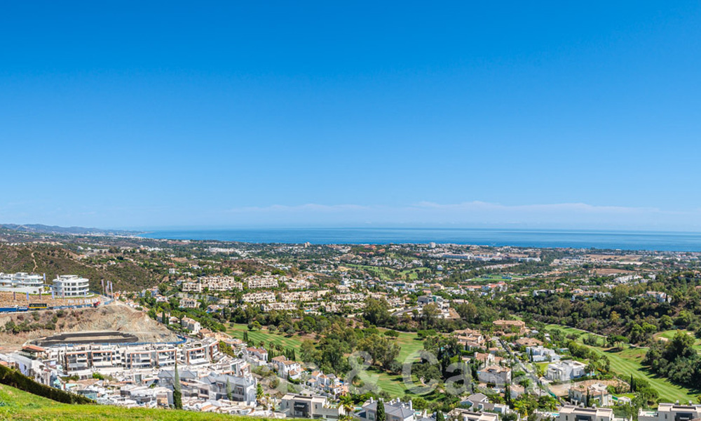 Penthouse de première classe à vendre avec piscine privée et vue panoramique sur la mer dans les collines de Marbella - Benahavis 58460