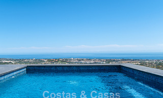 Penthouse de première classe à vendre avec piscine privée et vue panoramique sur la mer dans les collines de Marbella - Benahavis 58461 