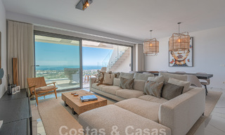 Penthouse de première classe à vendre avec piscine privée et vue panoramique sur la mer dans les collines de Marbella - Benahavis 58479 