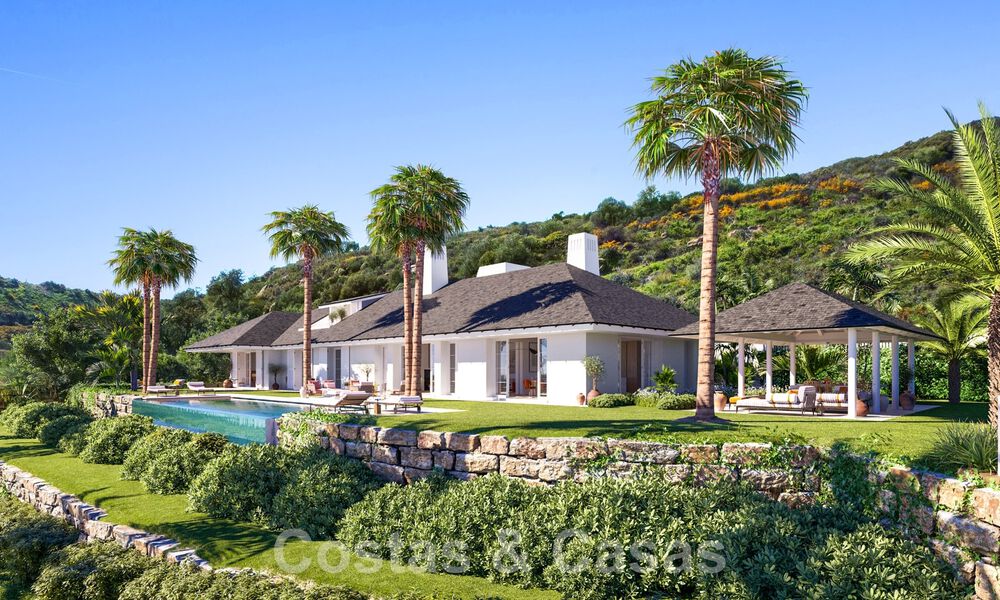 Nouvelle villa de luxe avec piscine à débordement et vue panoramique sur la mer à vendre sur plan, dans un complexe de golf 5 étoiles sur la Costa del Sol 57860