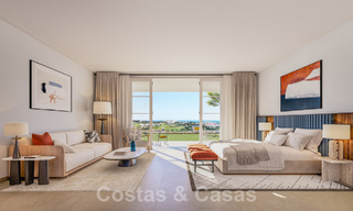 Nouvelle villa de luxe avec piscine à débordement et vue panoramique sur la mer à vendre sur plan, dans un complexe de golf 5 étoiles sur la Costa del Sol 57864 