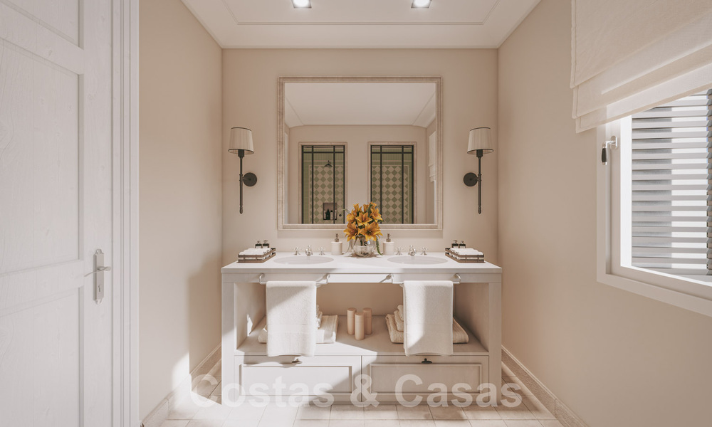 Nouvelle villa méditerranéenne de luxe à vendre avec vue panoramique sur le golf et la mer dans un complexe de golf 5 étoiles sur la Costa del Sol 57780