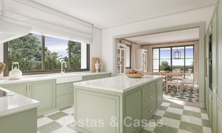 Nouvelle villa méditerranéenne de luxe à vendre avec vue panoramique sur le golf et la mer dans un complexe de golf 5 étoiles sur la Costa del Sol 57782 