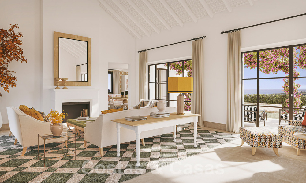 Nouvelle villa méditerranéenne de luxe à vendre avec vue panoramique sur le golf et la mer dans un complexe de golf 5 étoiles sur la Costa del Sol 57784