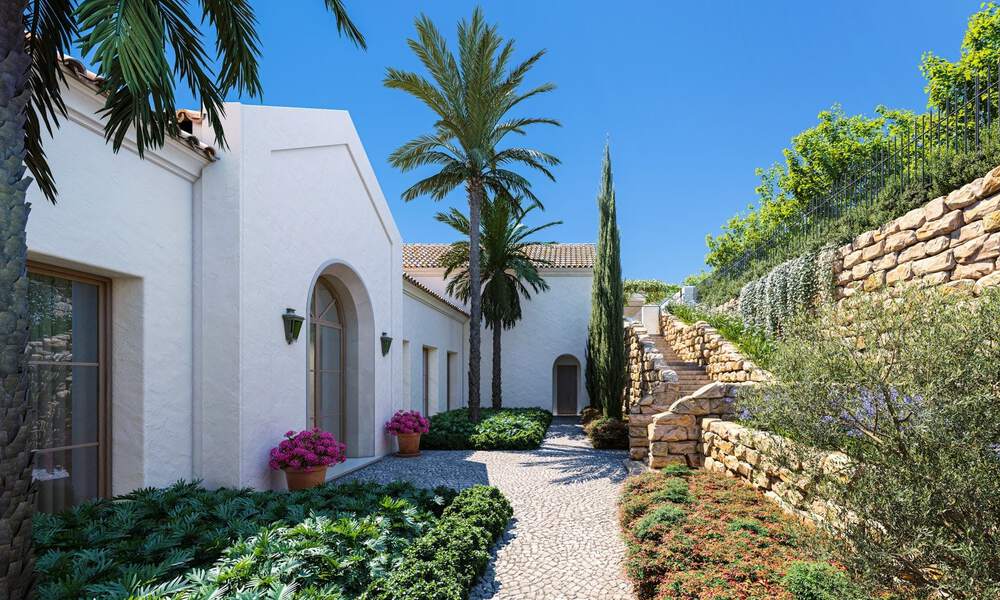 Nouvelle villa méditerranéenne de luxe à vendre avec vue panoramique sur le golf et la mer dans un complexe de golf 5 étoiles sur la Costa del Sol 57786