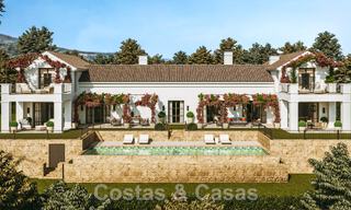 Nouvelle villa méditerranéenne de luxe à vendre avec vue panoramique sur le golf et la mer dans un complexe de golf 5 étoiles sur la Costa del Sol 57791 