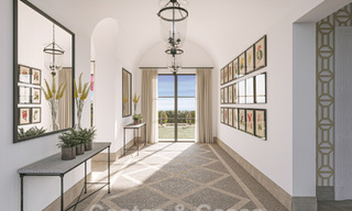 Nouvelle villa méditerranéenne de luxe à vendre avec vue panoramique sur le golf et la mer dans un complexe de golf 5 étoiles sur la Costa del Sol 57794 