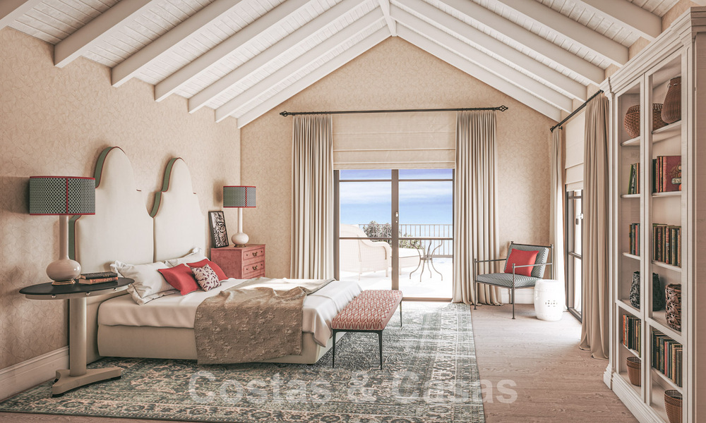 Nouvelle villa méditerranéenne de luxe à vendre avec vue panoramique sur le golf et la mer dans un complexe de golf 5 étoiles sur la Costa del Sol 57796