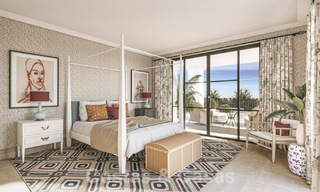 Nouvelle villa méditerranéenne de luxe à vendre avec vue panoramique sur le golf et la mer dans un complexe de golf 5 étoiles sur la Costa del Sol 57797 