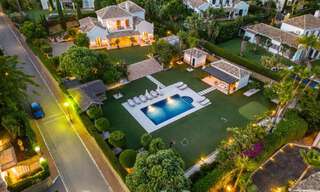 Charmante villa de luxe à vendre avec un style architectural méditerranéen traditionnel sur le nouveau Golden Mile entre Marbella et Estepona 57831 