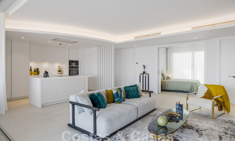 Appartement de jardin flambant neuf avec un concept innovant à vendre dans un grand complexe de golf et de nature à Marbella - Benahavis 58310