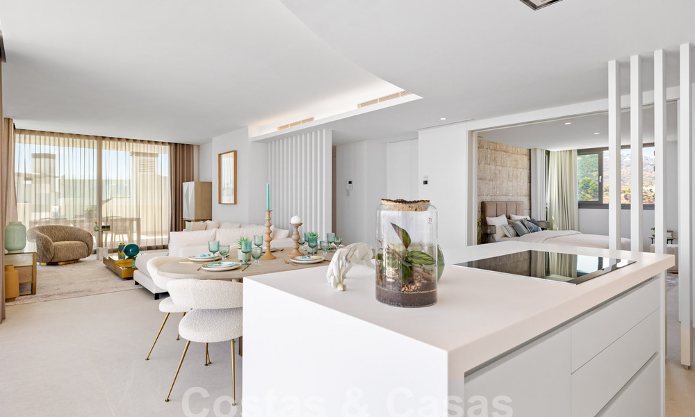 Penthouse moderniste neuf à vendre dans un complexe golfique exclusif sur les hauteurs de Marbella - Benahavis 58386
