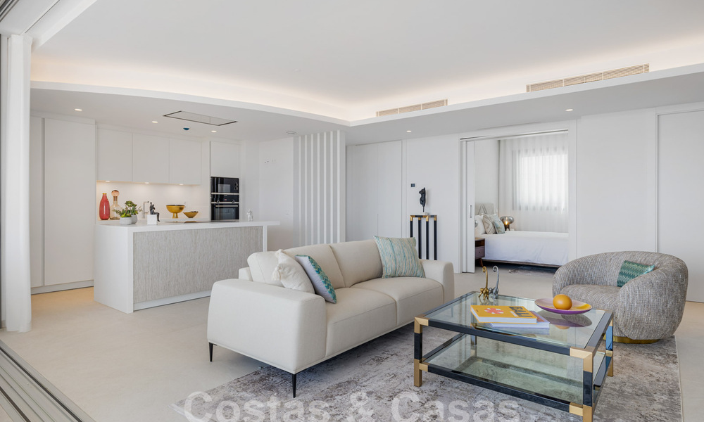 Superbe appartement neuf à vendre avec vue phénoménale sur la mer, le golf et les montagnes, Marbella - Benahavis 58341