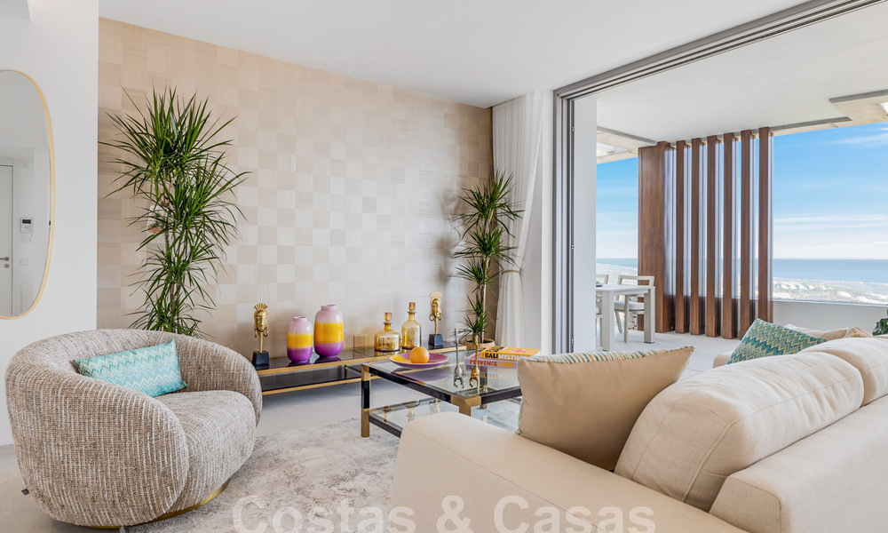 Superbe appartement neuf à vendre avec vue phénoménale sur la mer, le golf et les montagnes, Marbella - Benahavis 58349