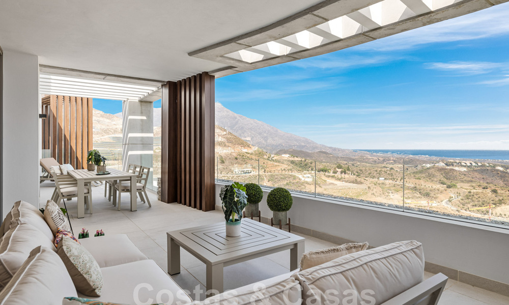 Superbe appartement neuf à vendre avec vue phénoménale sur la mer, le golf et les montagnes, Marbella - Benahavis 58363