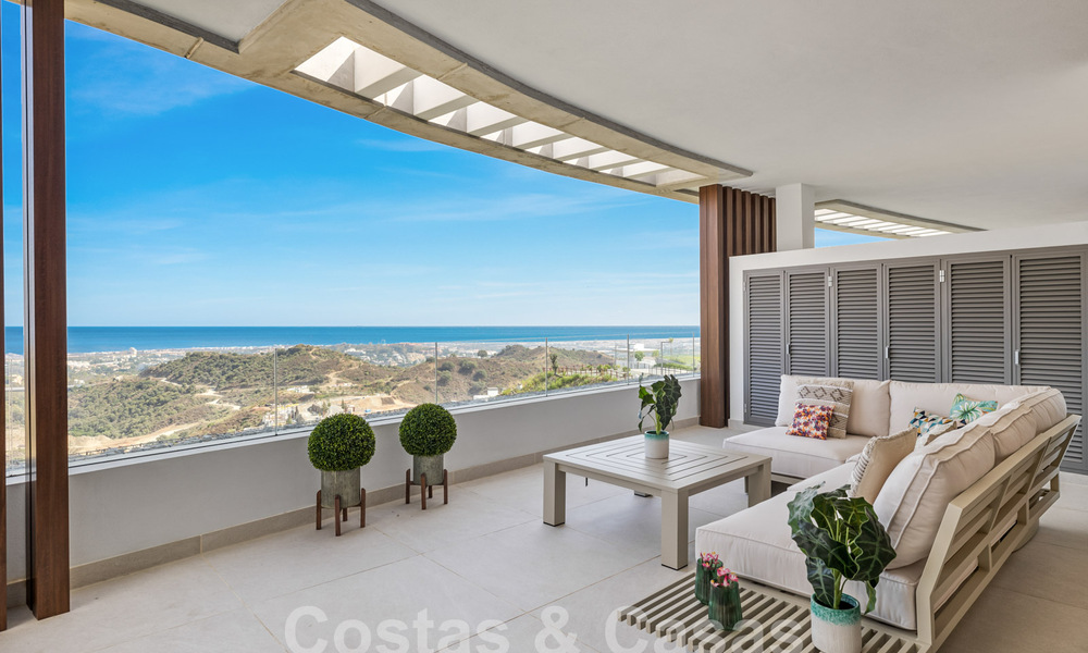 Superbe appartement neuf à vendre avec vue phénoménale sur la mer, le golf et les montagnes, Marbella - Benahavis 58366