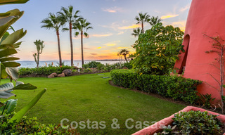 Appartement de jardin à vendre avec vue sur la mer dans un complexe de plage emblématique sur le nouveau Golden Mile entre San Pedro et Estepona 57947 