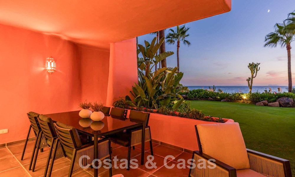 Appartement de jardin à vendre avec vue sur la mer dans un complexe de plage emblématique sur le nouveau Golden Mile entre San Pedro et Estepona 57956