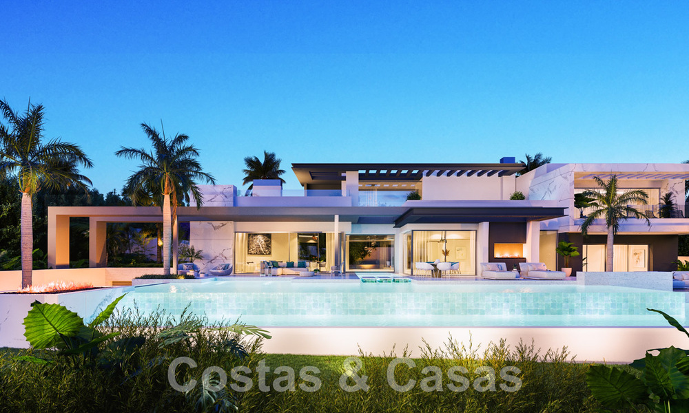 2 Majestueuses villas design à l'architecture avant-gardiste à vendre avec vue panoramique sur la mer à Marbella - Benahavis 57966