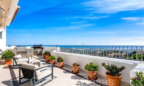Penthouse à vendre avec vue panoramique sur la mer dans les collines de Marbella - Benahavis 67399
