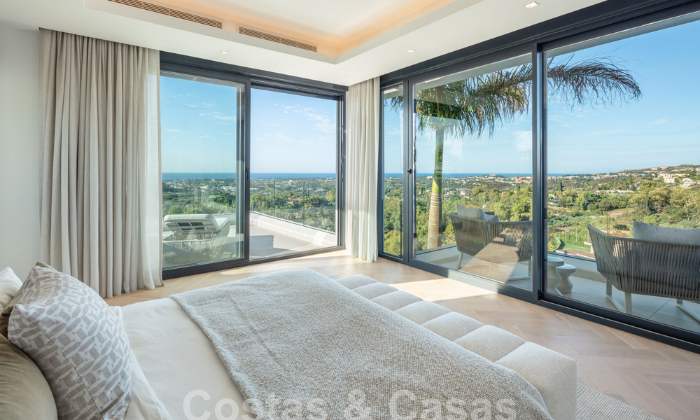 Prestigieuse villa de luxe moderne à vendre avec vue imprenable sur la mer dans une communauté fermée à Marbella - Benahavis 58705