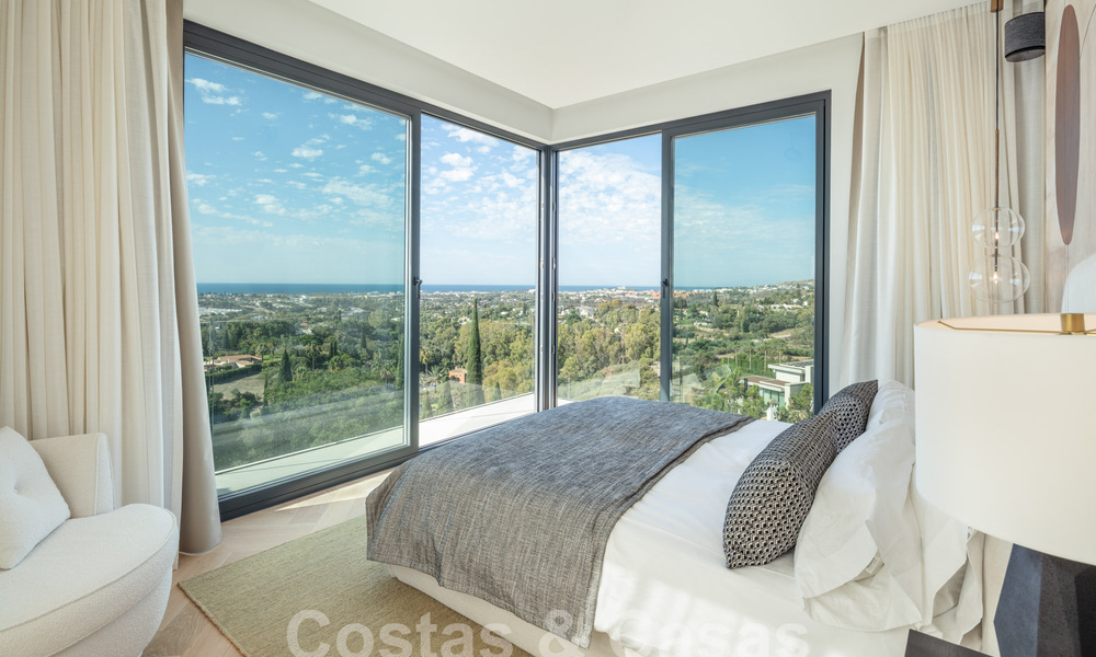 Prestigieuse villa de luxe moderne à vendre avec vue imprenable sur la mer dans une communauté fermée à Marbella - Benahavis 58709