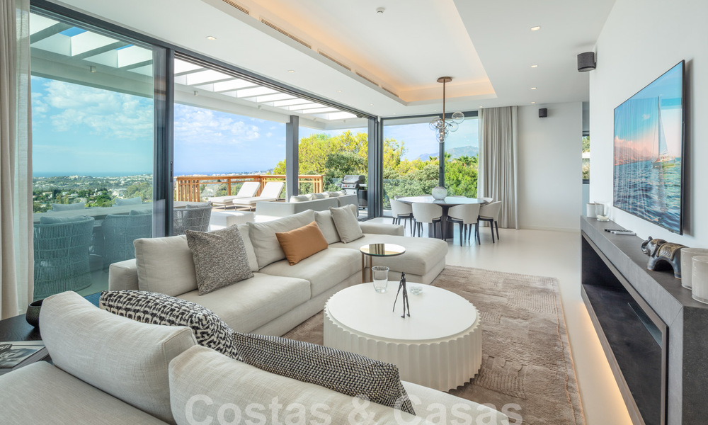 Prestigieuse villa de luxe moderne à vendre avec vue imprenable sur la mer dans une communauté fermée à Marbella - Benahavis 58714