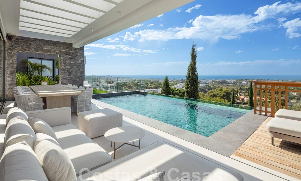 Prestigieuse villa de luxe moderne à vendre avec vue imprenable sur la mer dans une communauté fermée à Marbella - Benahavis 58718