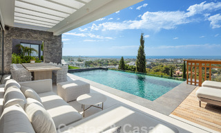 Prestigieuse villa de luxe moderne à vendre avec vue imprenable sur la mer dans une communauté fermée à Marbella - Benahavis 58718 