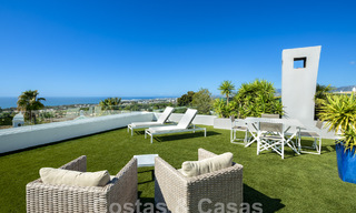 Penthouse moderne à vendre avec une vue phénoménale sur la mer dans le quartier exclusif de Sierra Blanca, Marbella 58736 