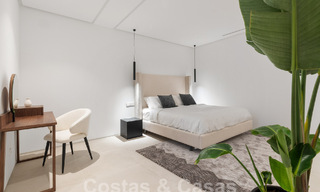 Villa contemporaine de luxe, prête à être emménagée, à vendre à distance de marche de Puerto Banus et de la plage à San Pedro, Marbella 59015 
