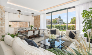 Villa contemporaine de luxe, prête à être emménagée, à vendre à distance de marche de Puerto Banus et de la plage à San Pedro, Marbella 59019 