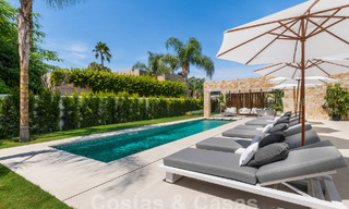 Villa contemporaine de luxe, prête à être emménagée, à vendre à distance de marche de Puerto Banus et de la plage à San Pedro, Marbella 59027 