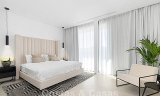 Villa contemporaine de luxe, prête à être emménagée, à vendre à distance de marche de Puerto Banus et de la plage à San Pedro, Marbella 59035 