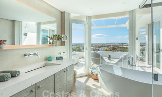 Villa méditerranéenne de luxe avec vue panoramique sur la mer à vendre dans la vallée du golf de Nueva Andalucia à Marbella 59101 