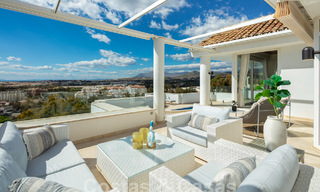 Villa méditerranéenne de luxe avec vue panoramique sur la mer à vendre dans la vallée du golf de Nueva Andalucia à Marbella 59106 